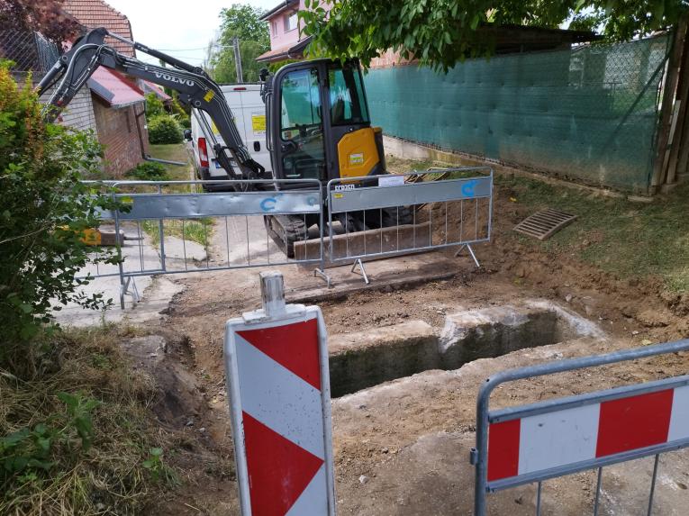 Oprava lapače ve Vývoze