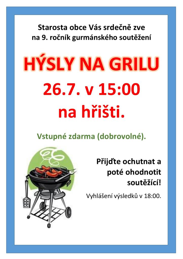 Hýsly na grilu